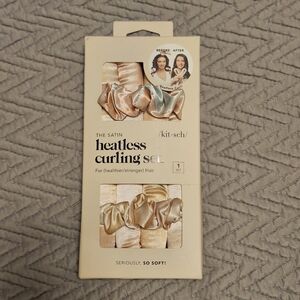 NIB Satin Heatless Curling Set - Sunset Tie Dye